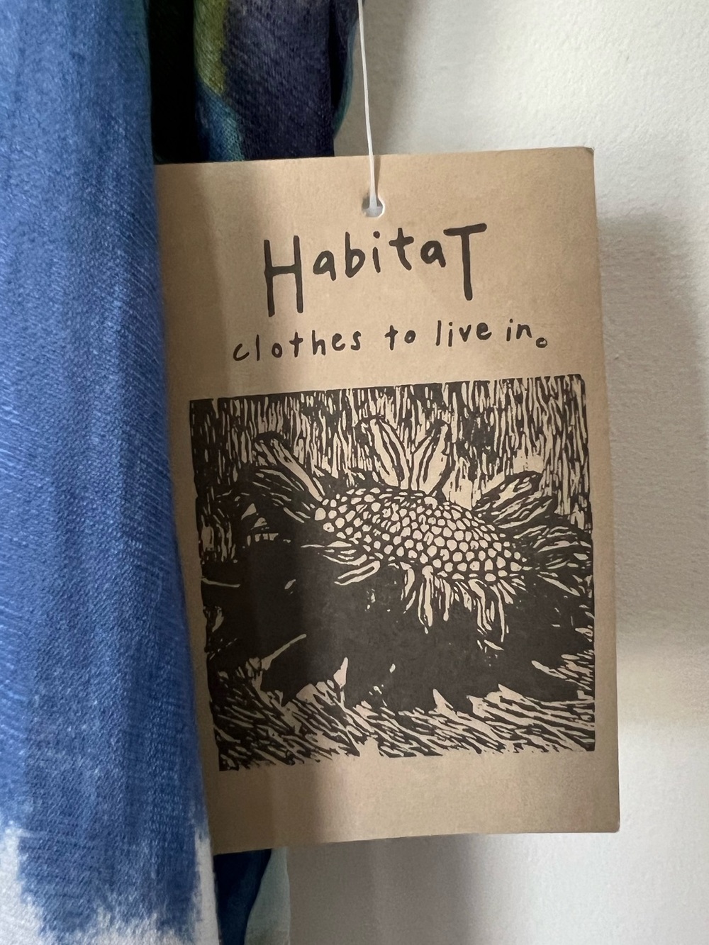 Habitat 2 Piece Button-Front Shirt & Tank Watercolor Floral Spring Linen Blend - Picture 14 of 16